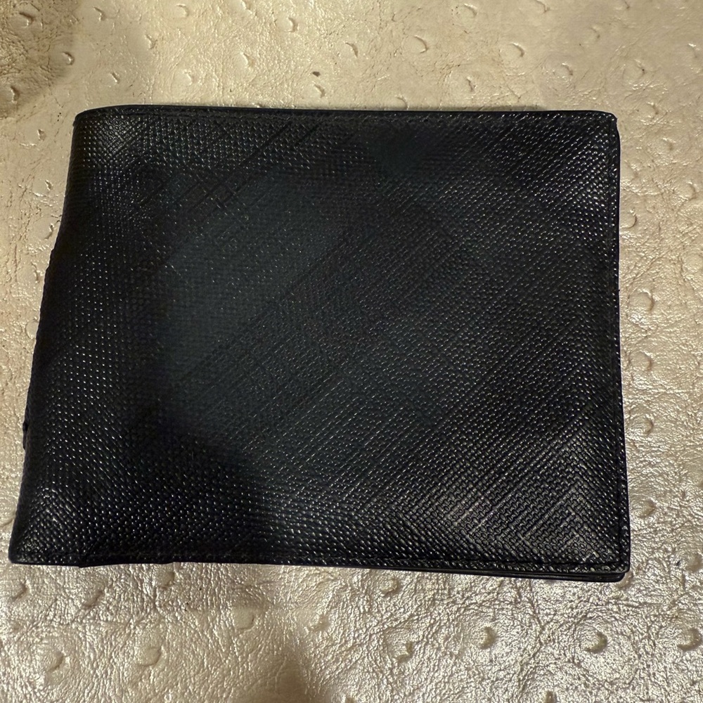 Burberry Black Textured Wallet